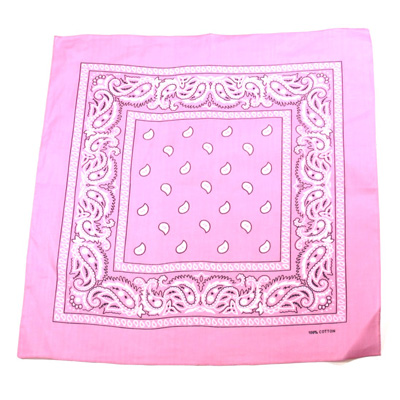 Zac's Alter Ego - Paisley baby roze Bandana - Rose/Blanc